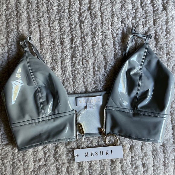 Meshki faux leather top (brand new, with tags) - Picture 3 of 3